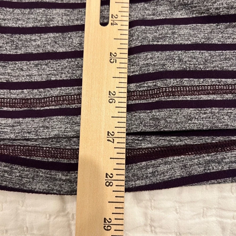 Lululemon Surge Pullover Sweater Mens Large Striped 1/4 Zip Athletic Activewear